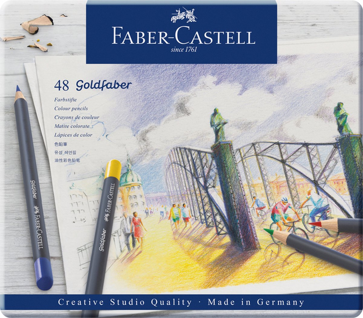 Kleurpotloden Faber-Castell Goldfaber set à 48 stuks assorti | 120 stuks